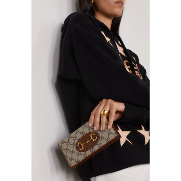 NEW! GUCCI GG HORSEBIT CHAIN WALLET CROSSBODY SHOULDER BAG BOX AUTHENTIC! - Picture 3 of 13